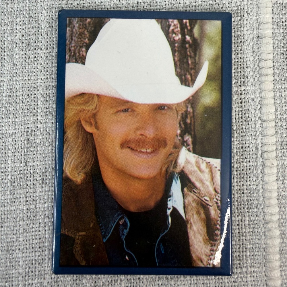 Vintage Alan Jackson Headshot‎ Photo Fridge Magnet 2x3"
